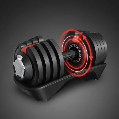 SwiftTrend™ Adjustable Dumbbell Set – 40LB Quick-Select Weights with Anti-Slip Handle & Storage Tray