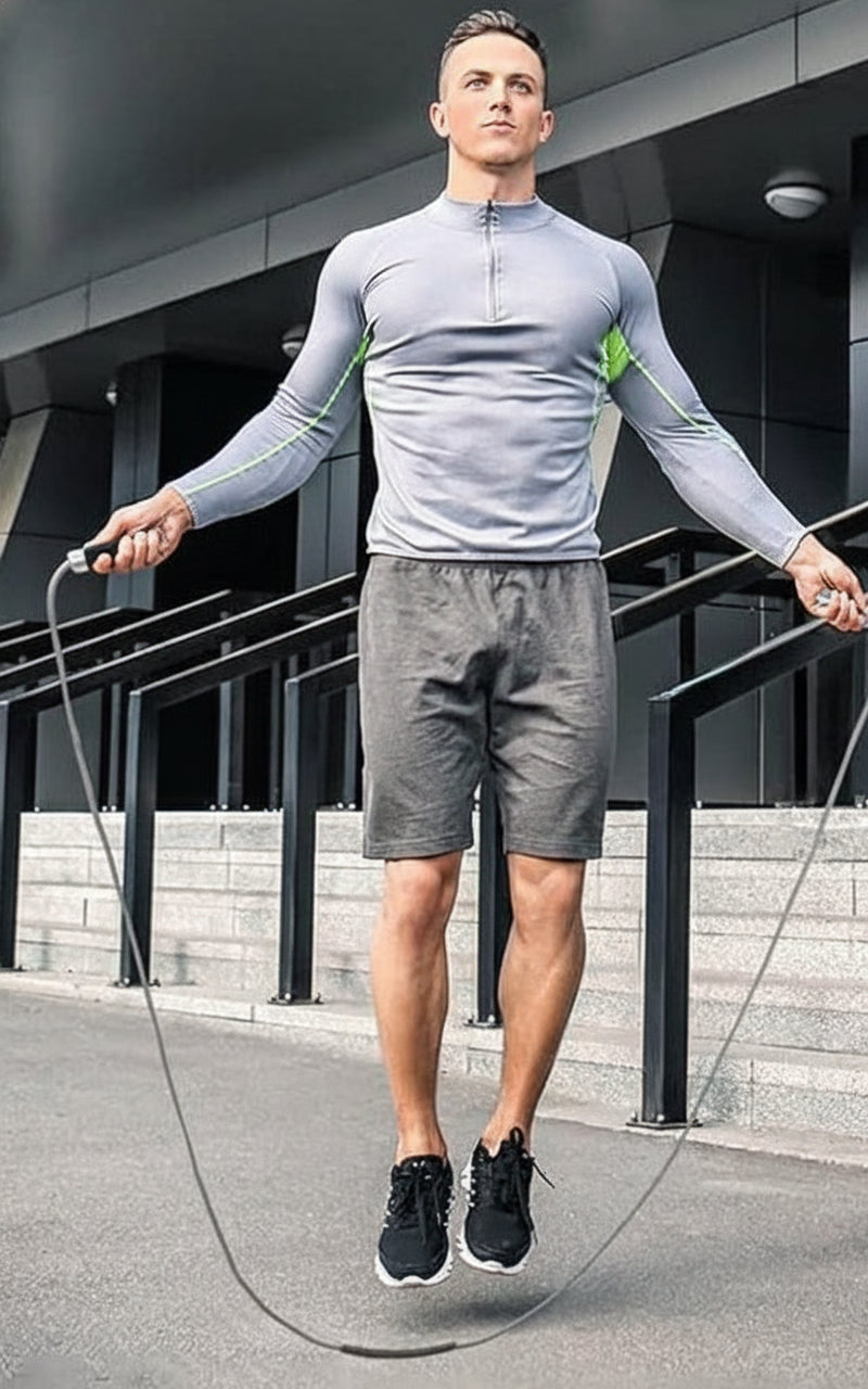 SwiftTrend™ Weighted Jump Rope – 1LB Adjustable Fitness Rope with Non-Slip Handles