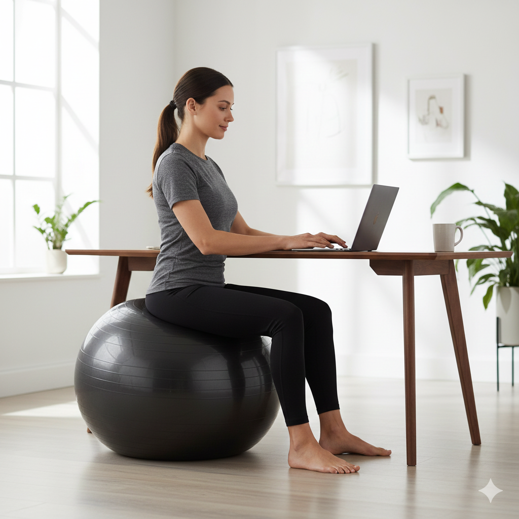 Anti-Burst Stability Ball – Core & Balance Trainer
