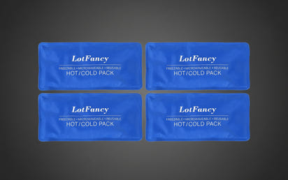 SwiftTrend™ Reusable Hot & Cold Gel Packs – 4-Piece Set for Injuries, First Aid & Recovery