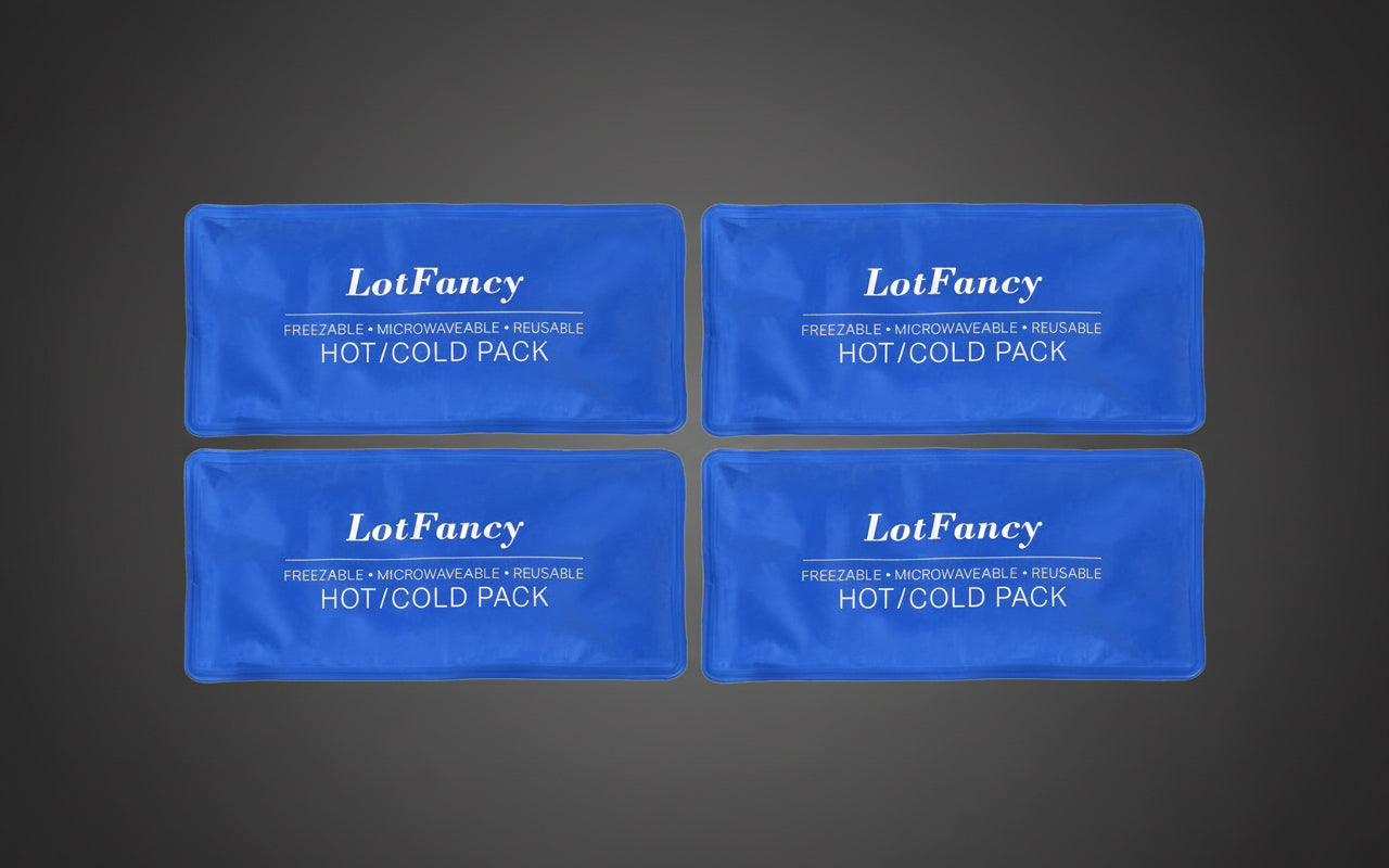 SwiftTrend™ Reusable Hot & Cold Gel Packs – 4-Piece Set for Injuries, First Aid & Recovery