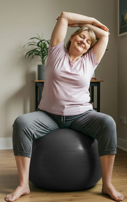 SwiftTrend™ Anti-Burst Stability Ball – Home Gym & Recovery Trainer